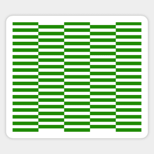 Strips - green and white. Sticker